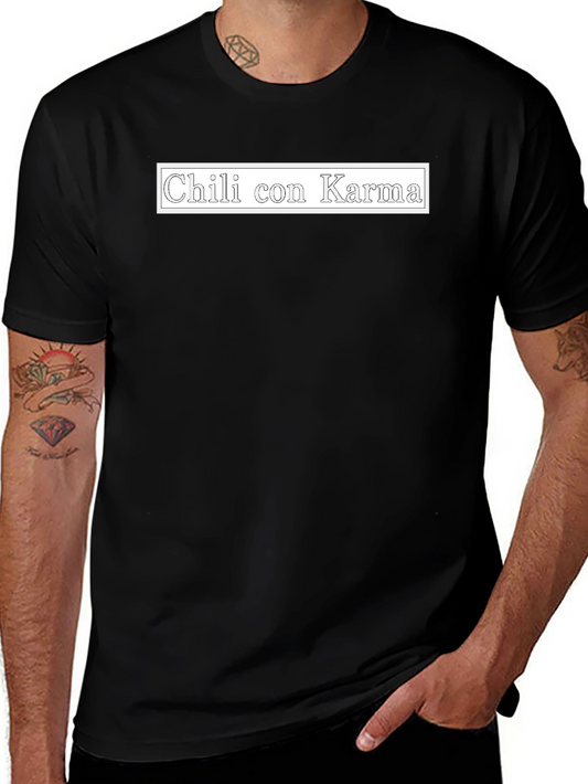 Chili con Karma Graphic Black T-Shirt