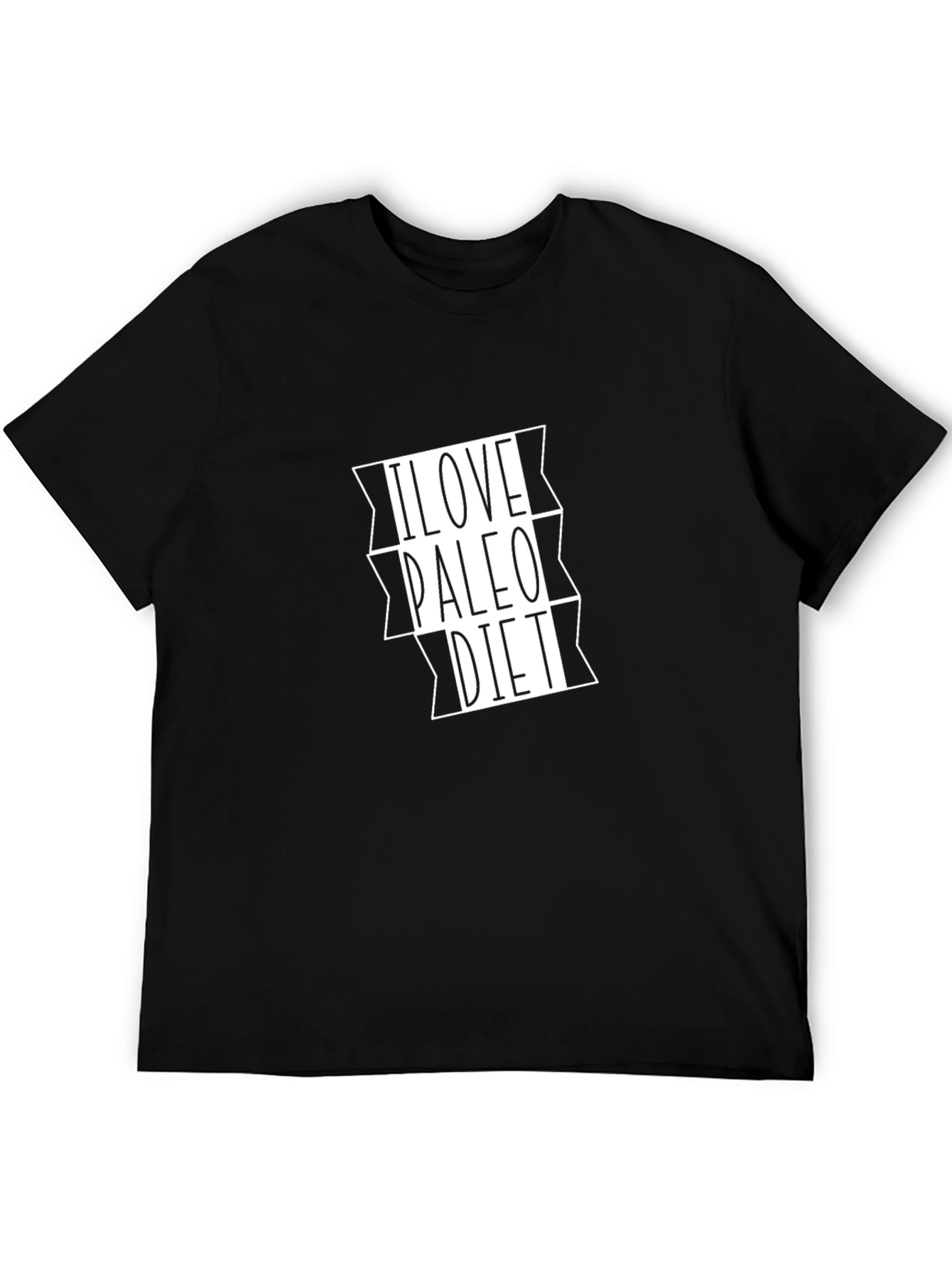 I Love Paleo Diet Black T-Shirt