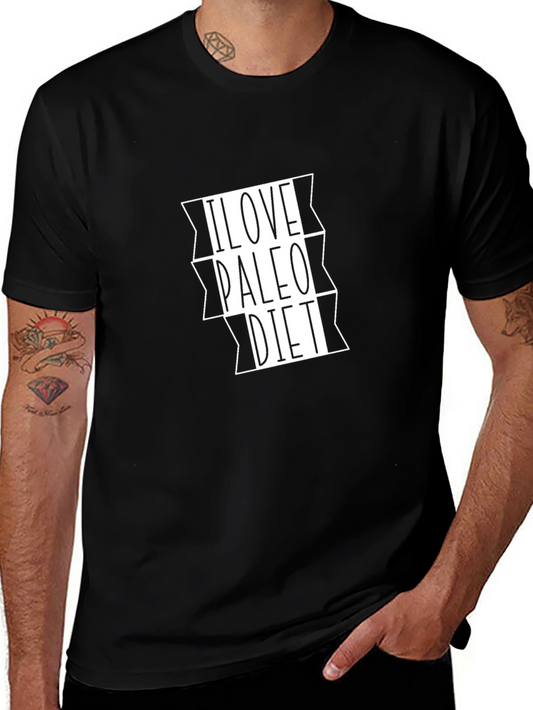 I Love Paleo Diet Black T-Shirt