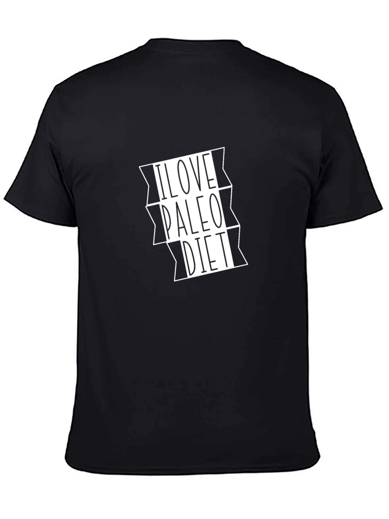 I Love Paleo Diet Black T-Shirt