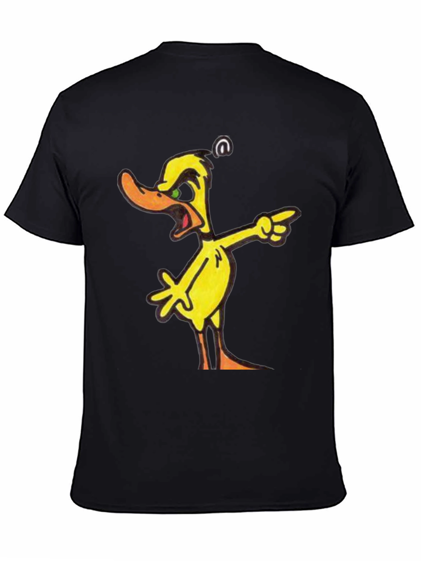 Angry Yellow Duck Cartoon T-Shirt