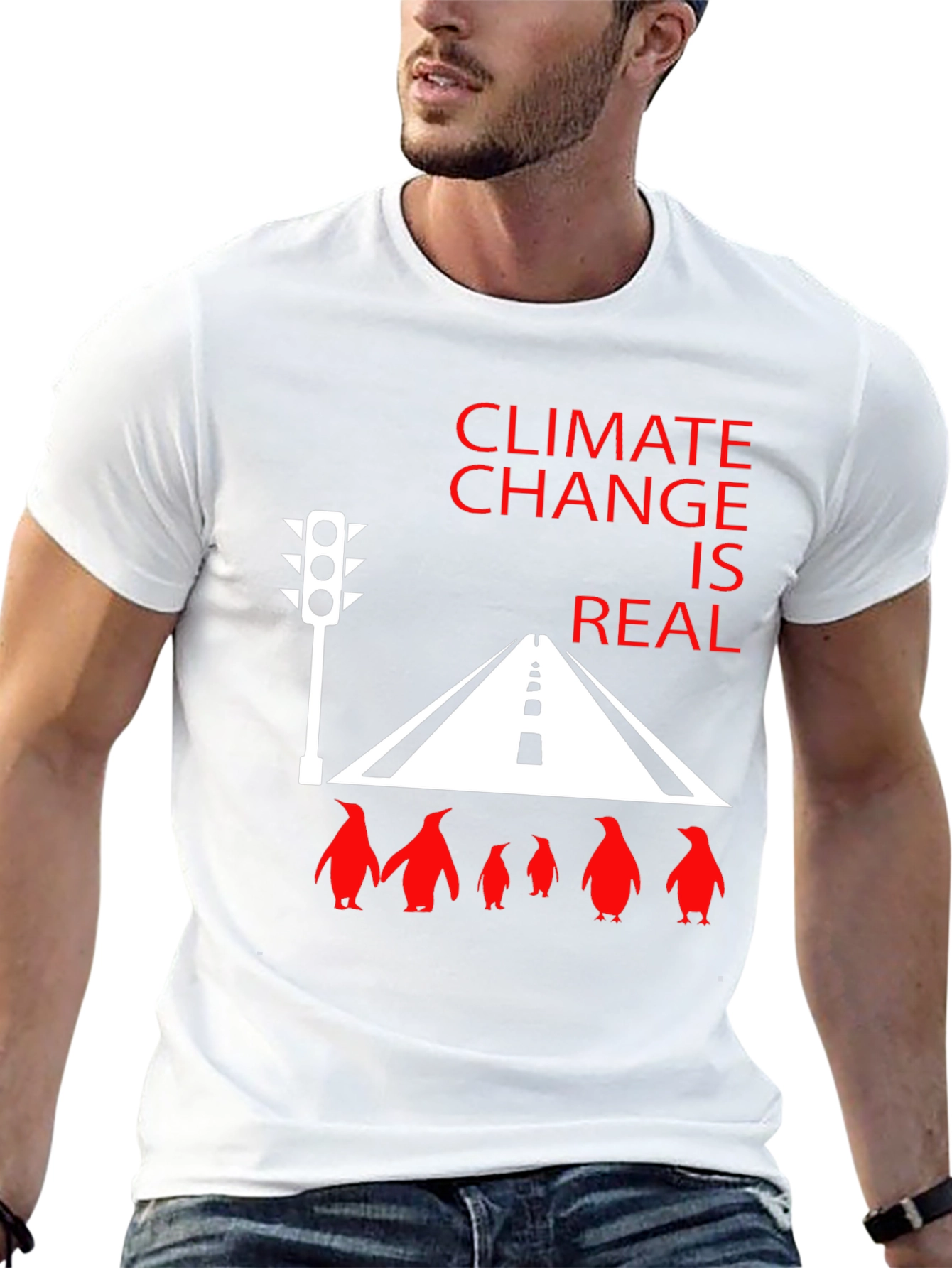Climate Change Penguin T-Shirt