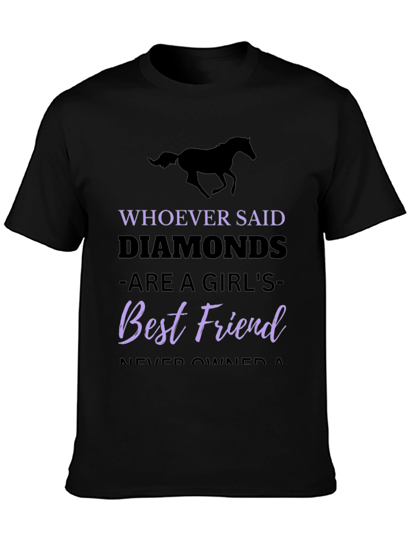 Horse Lover T-Shirt: Diamonds Best Friend