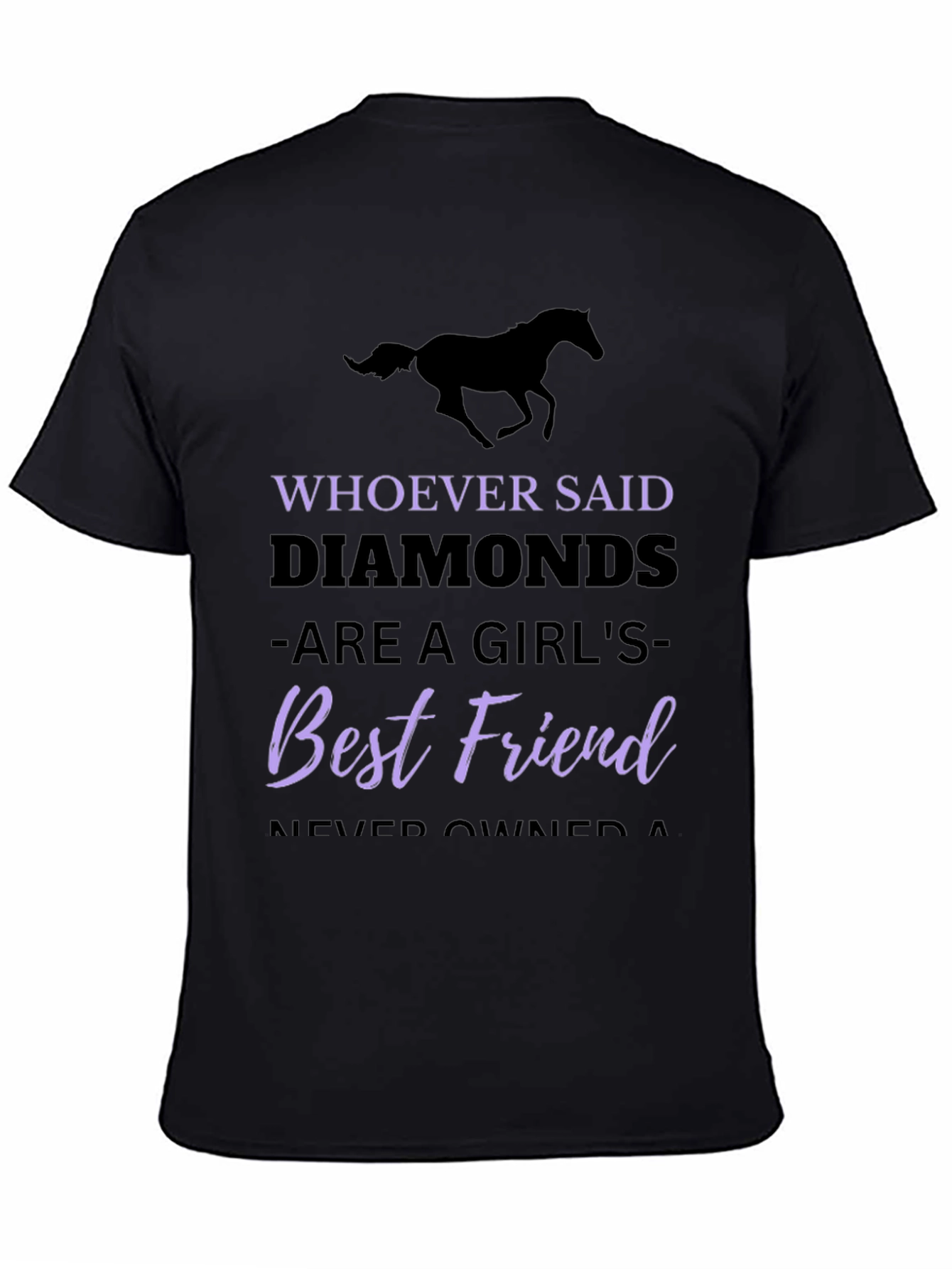 Horse Lover T-Shirt: Diamonds Best Friend