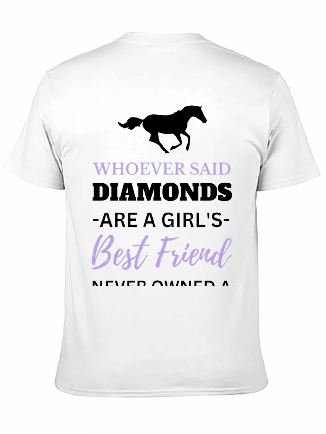 Horse Lover T-Shirt: Diamonds Best Friend
