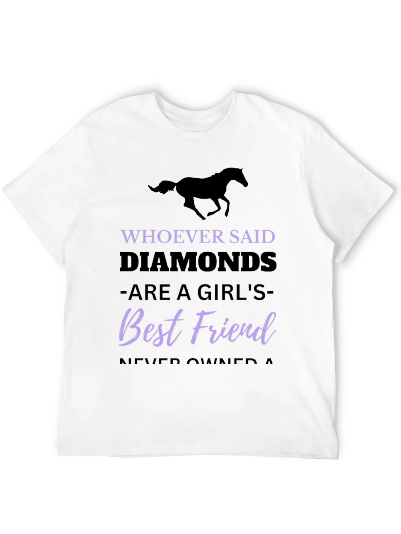 Horse Lover T-Shirt: Diamonds Best Friend