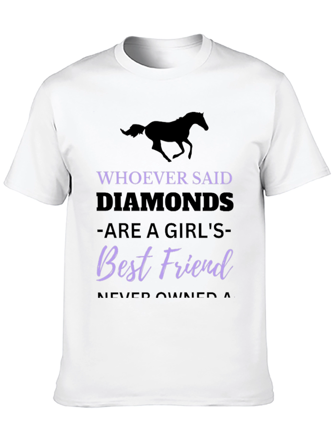Horse Lover T-Shirt: Diamonds Best Friend