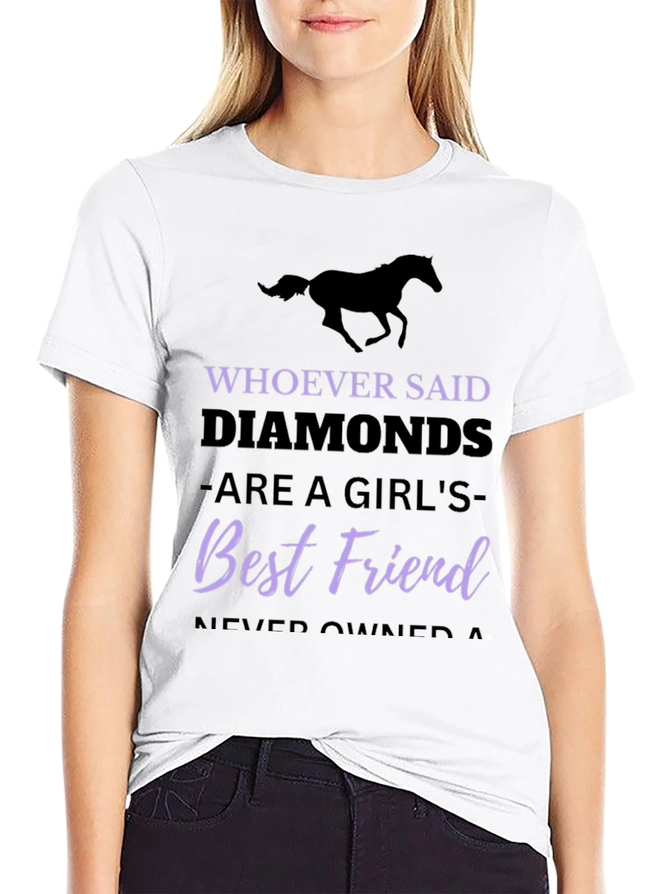 Horse Lover T-Shirt: Diamonds Best Friend