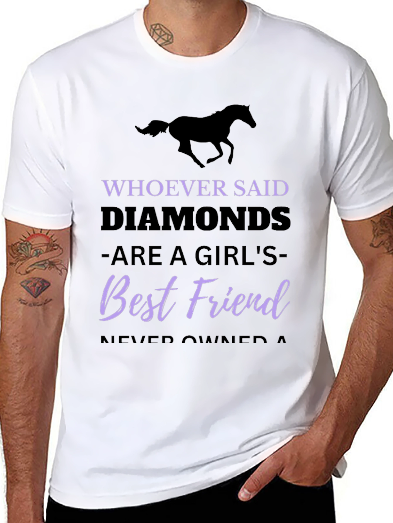 Horse Lover T-Shirt: Diamonds Best Friend