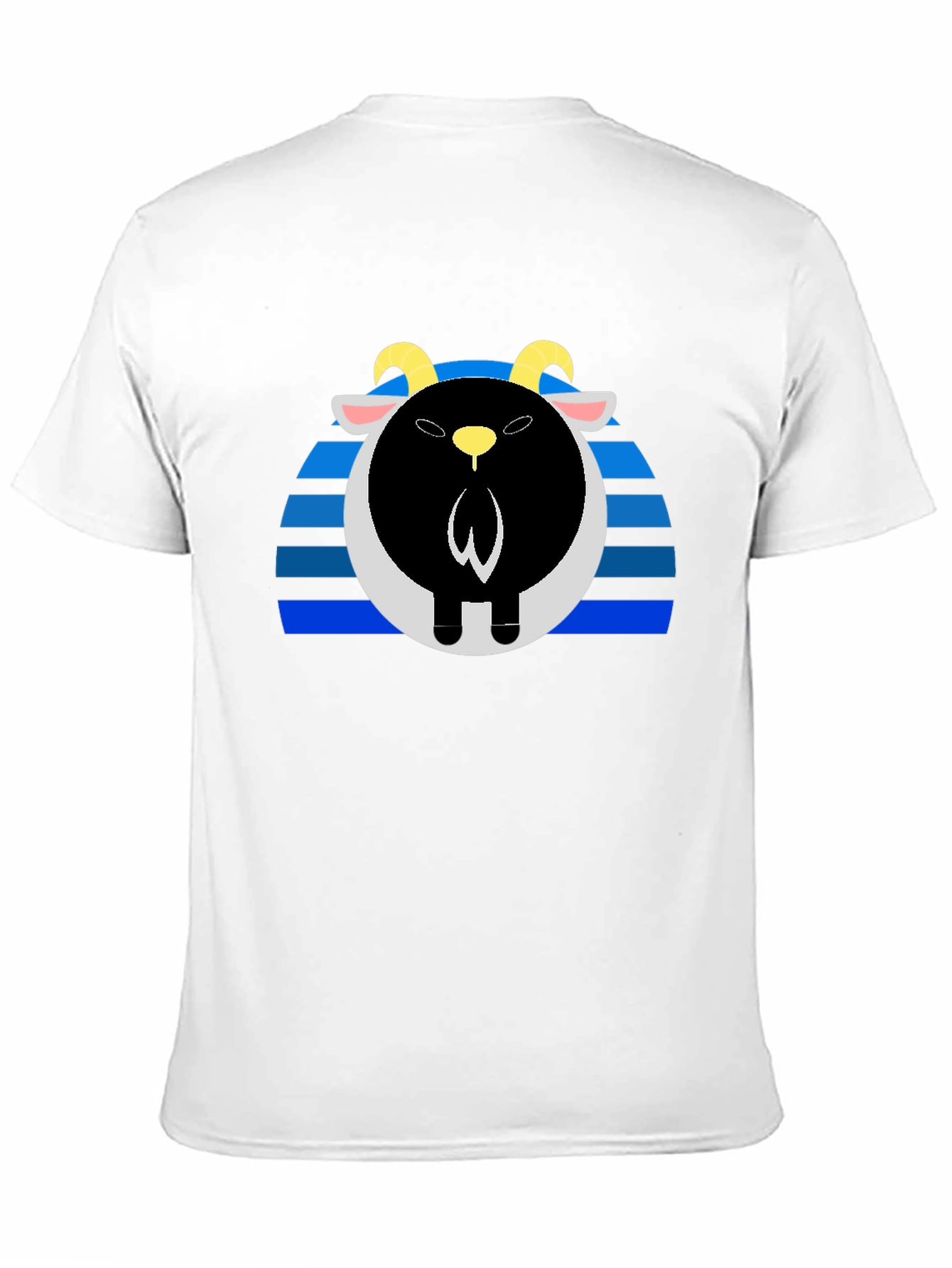 Goat Sunset Black Tee - Unique Graphic T-Shirt