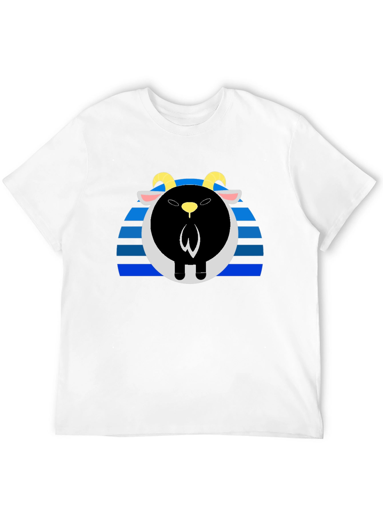 Goat Sunset Black Tee - Unique Graphic T-Shirt