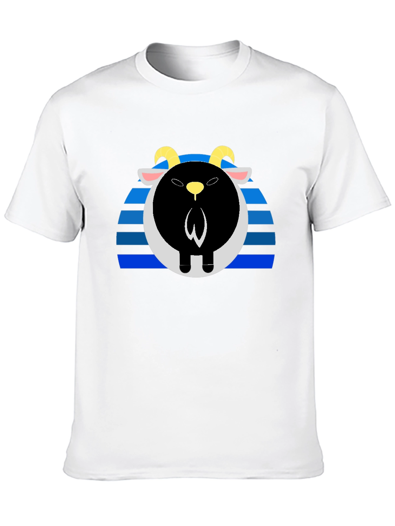 Goat Sunset Black Tee - Unique Graphic T-Shirt