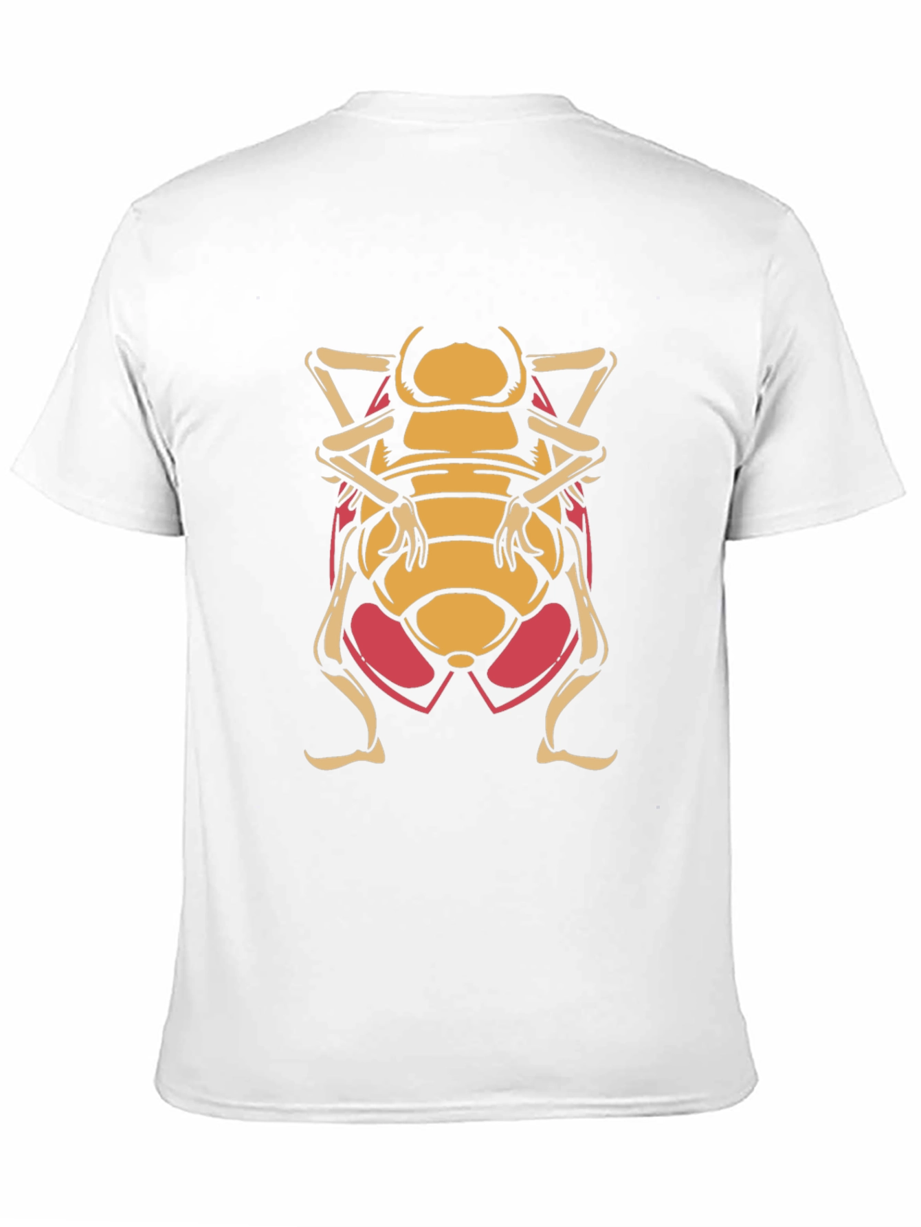 Black T-Shirt with Cartoon Beetle Graphic