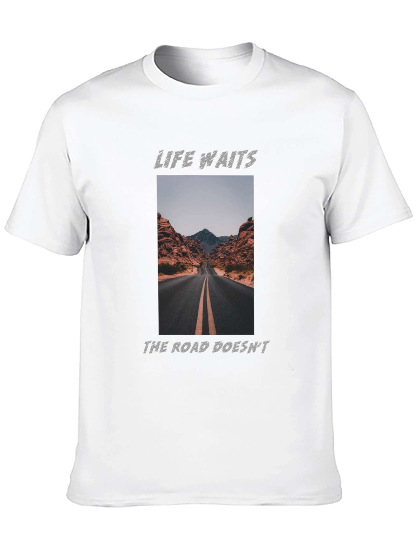 Life Waits Graphic Tee - Road Trip Ready!