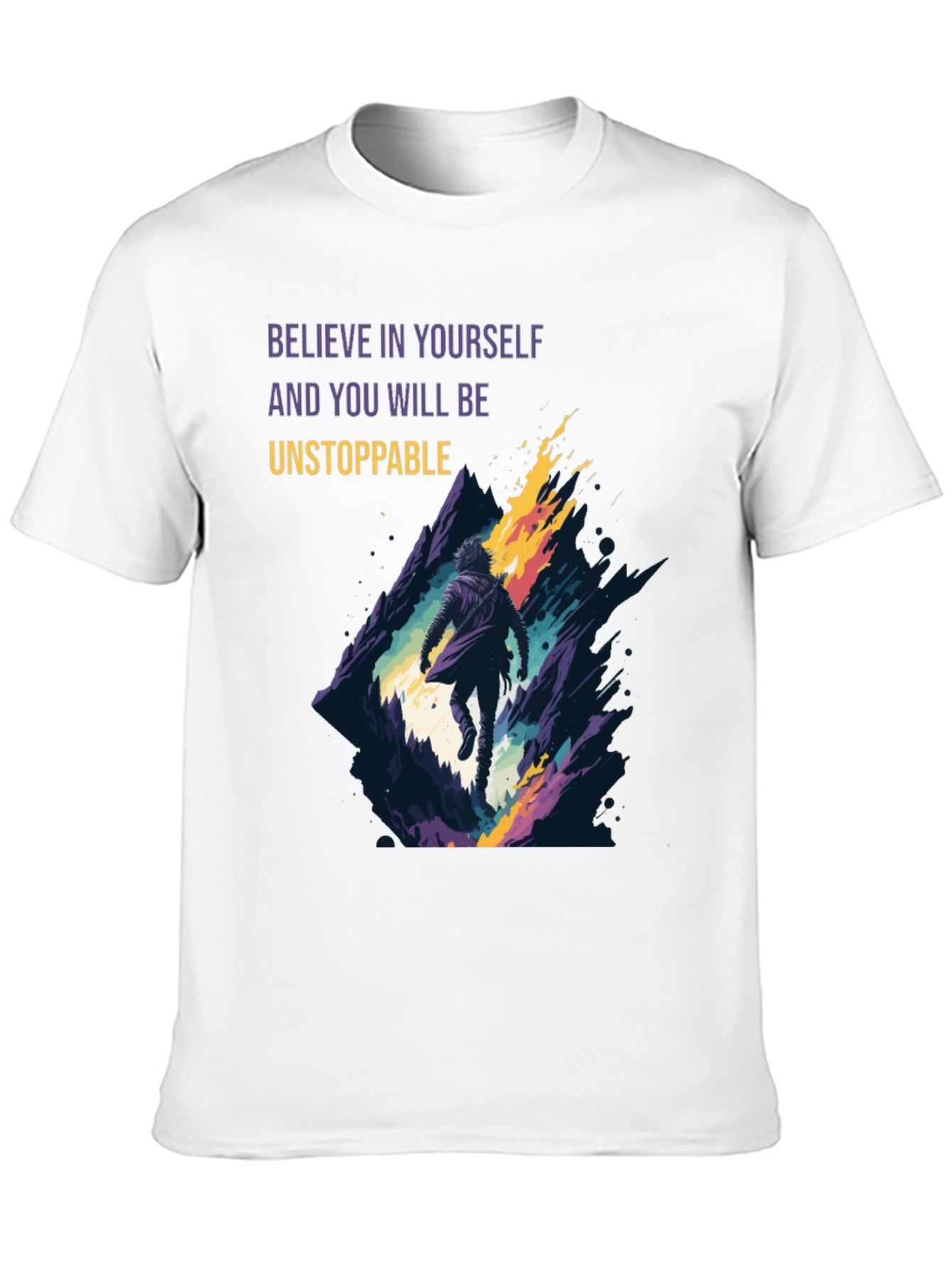 Believe in Yourself Graphic Black Tee