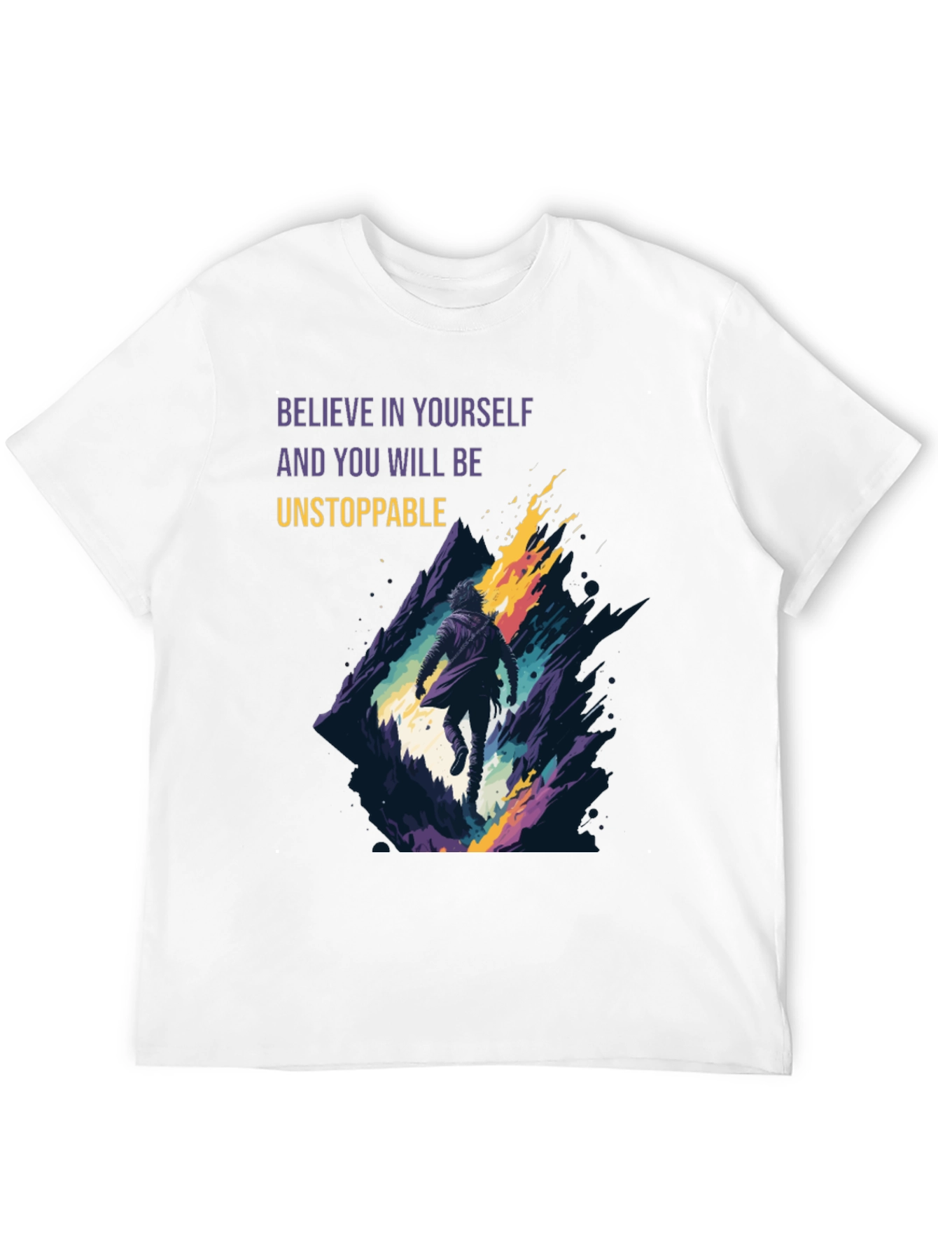 Believe in Yourself Graphic Black Tee