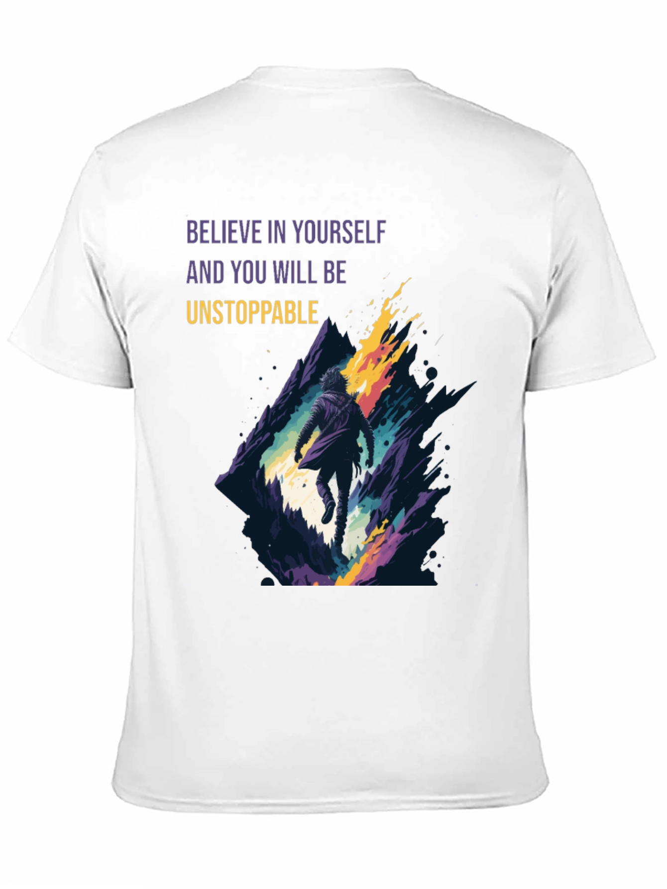 Believe in Yourself Graphic Black Tee