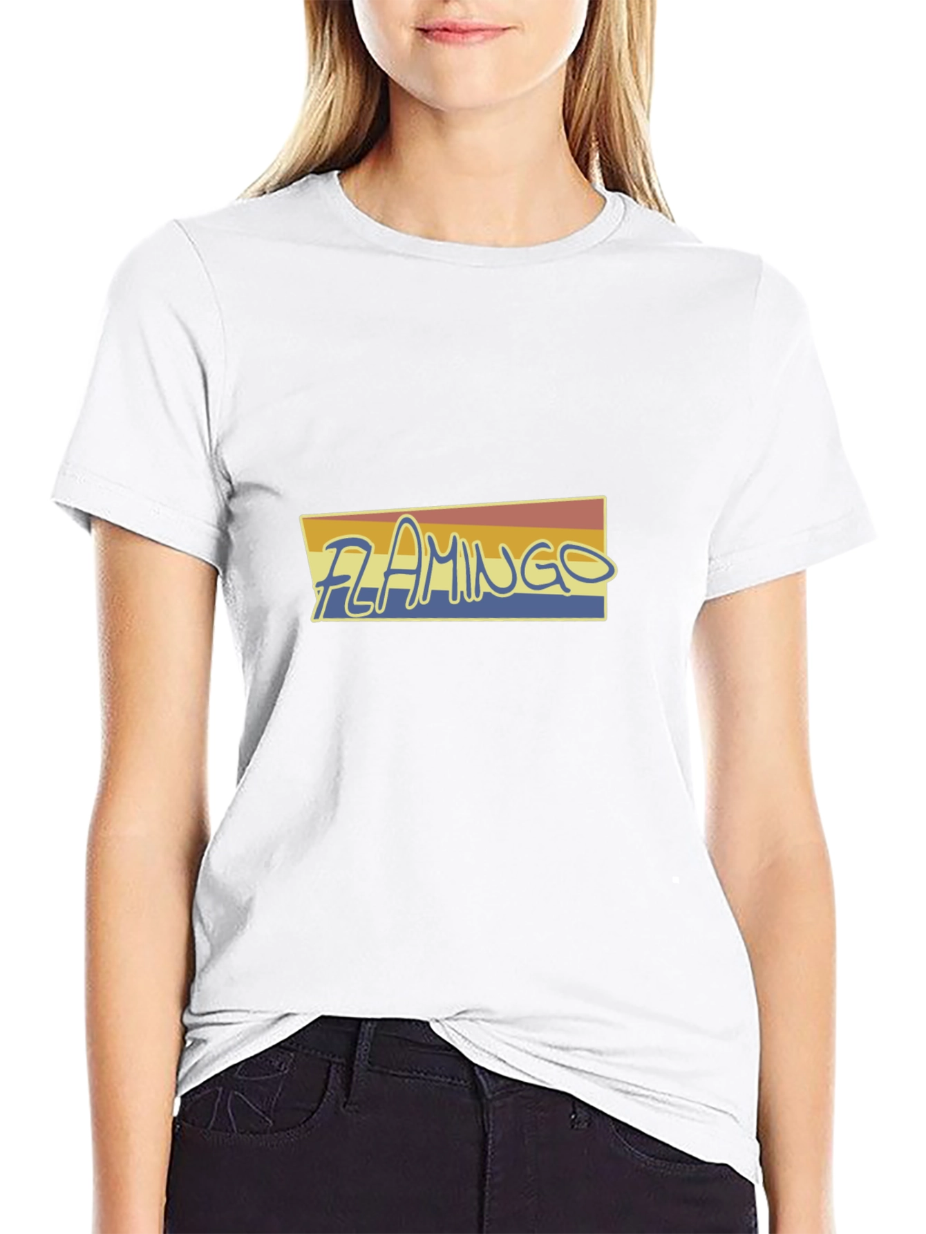 Retro Flamingo Graphic T-Shirt