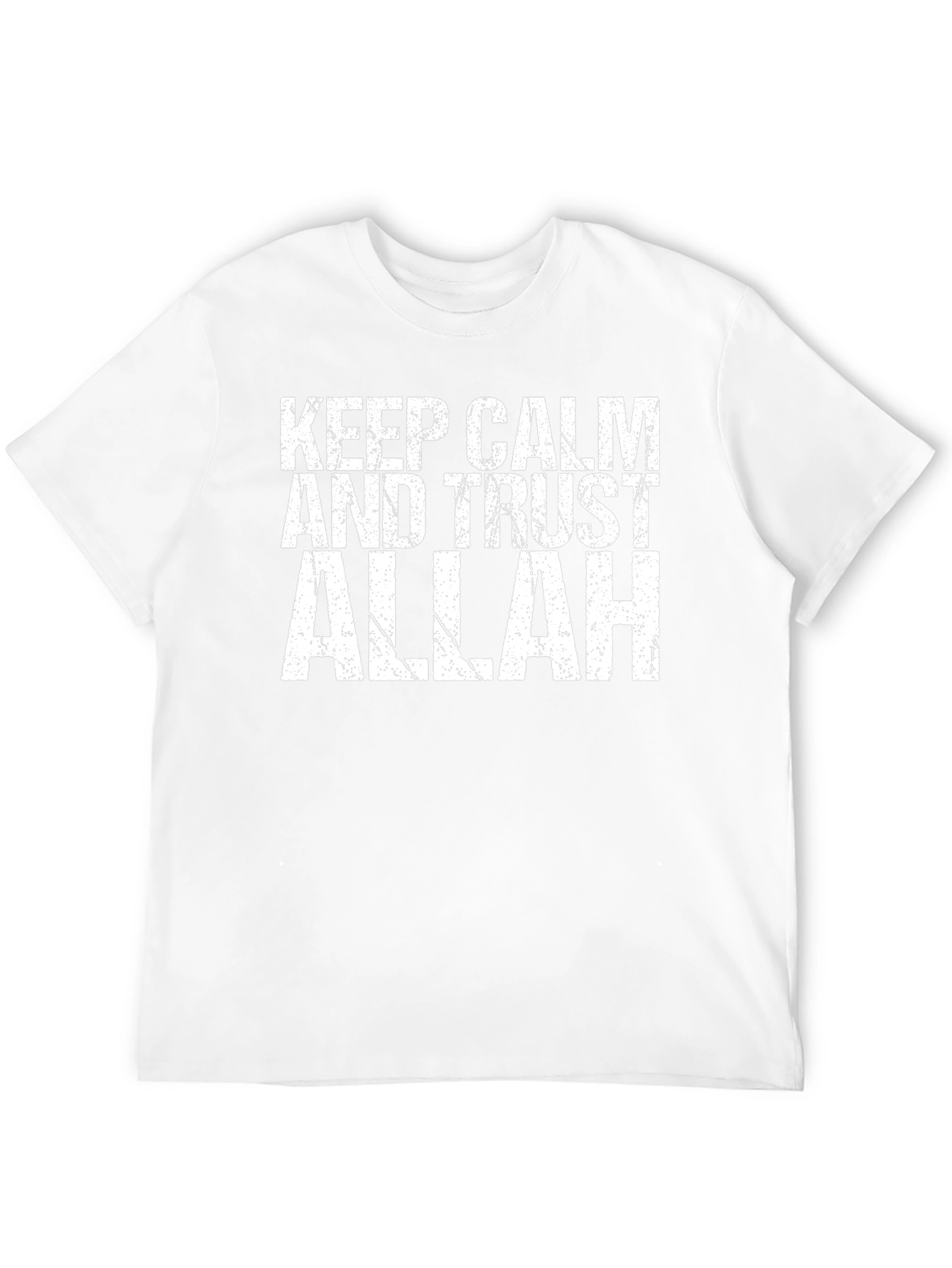 Keep Calm Trust Allah Black T-Shirt