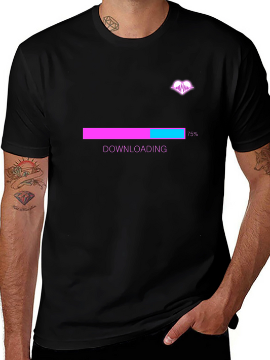 Downloading Love Black T-Shirt