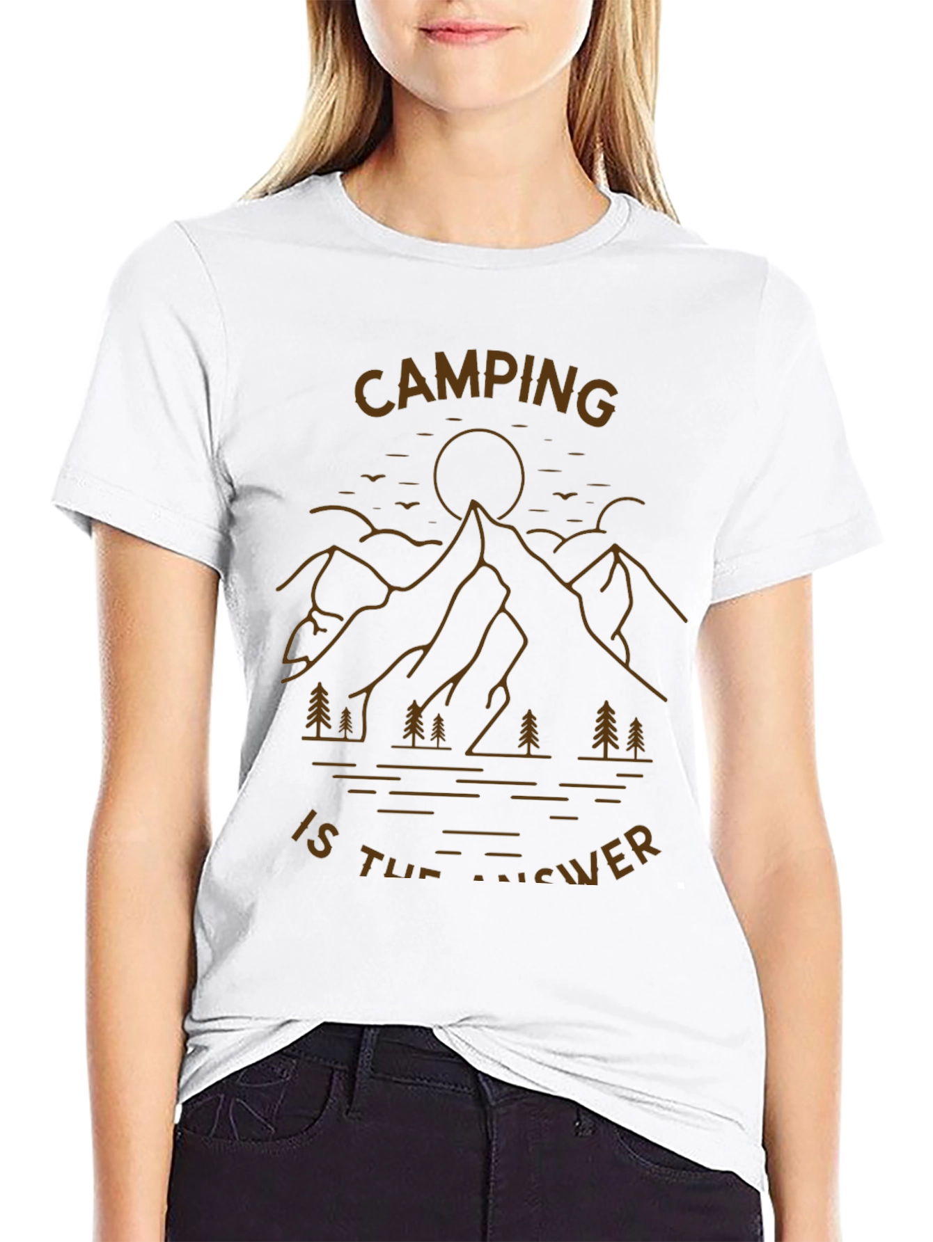 Camping is the Answer Graphic Tee