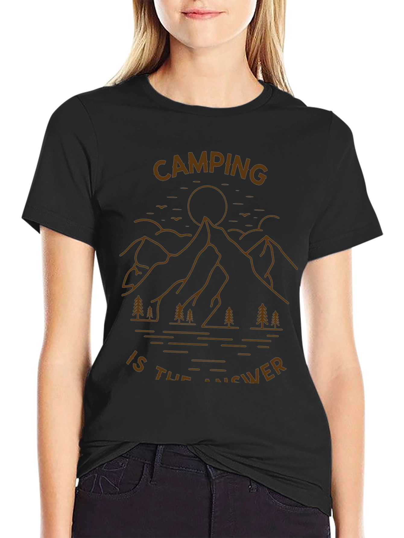 Camping is the Answer Graphic Tee