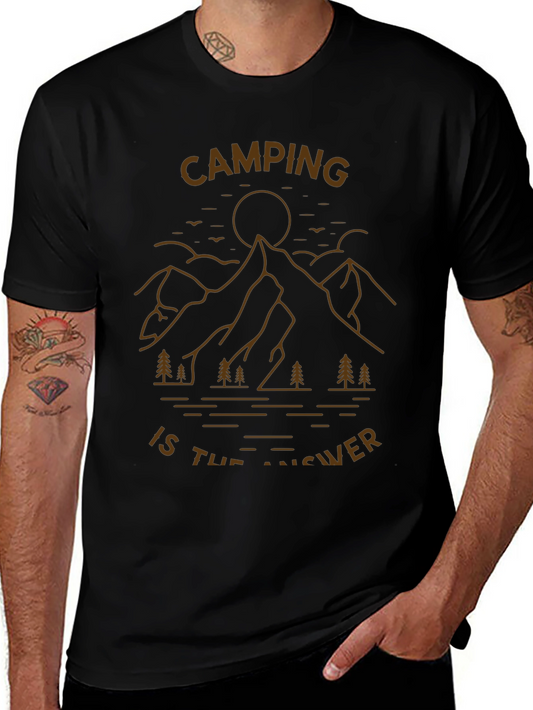 Camping is the Answer Graphic Tee