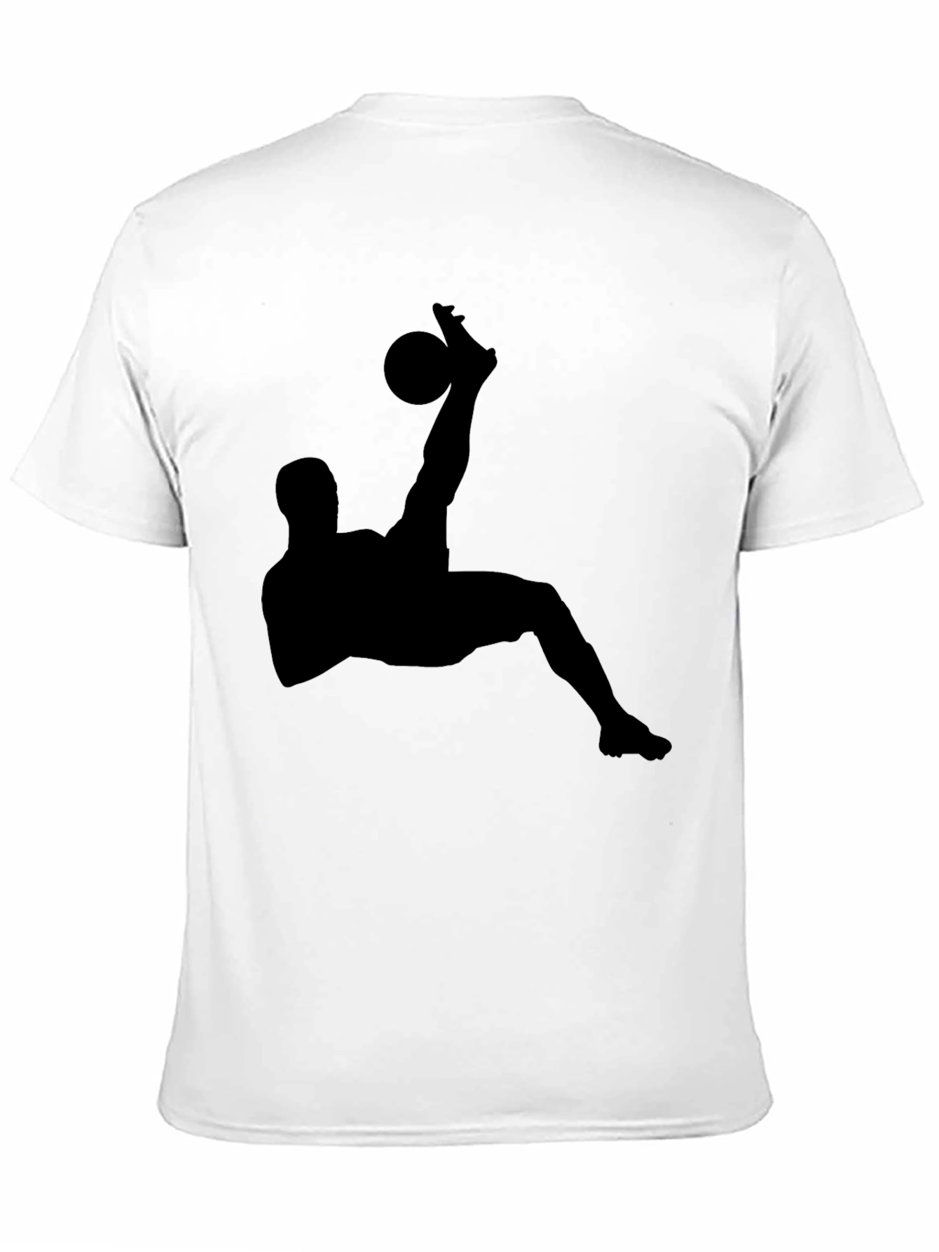 Black Soccer Silhouette Graphic Tee