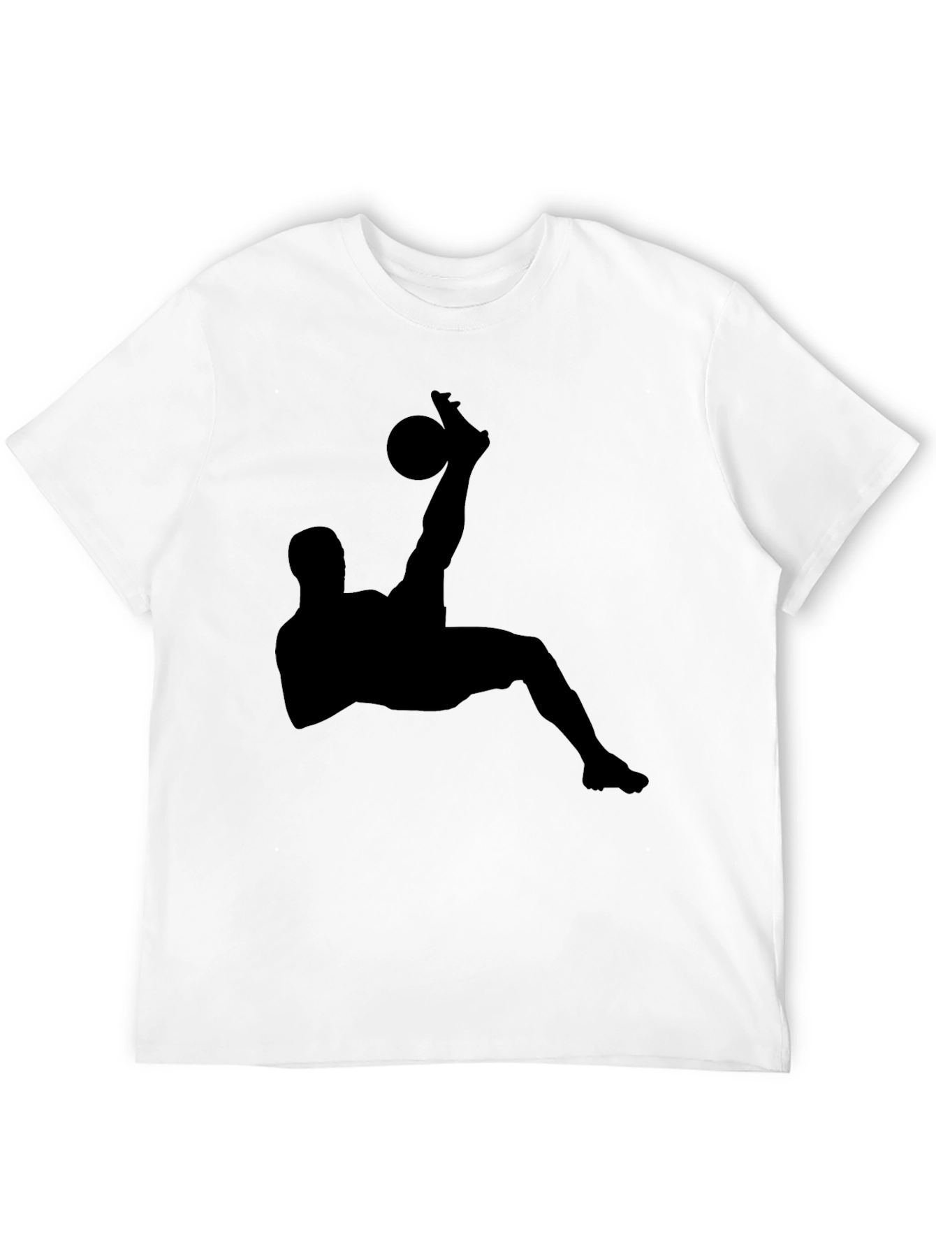 Black Soccer Silhouette Graphic Tee