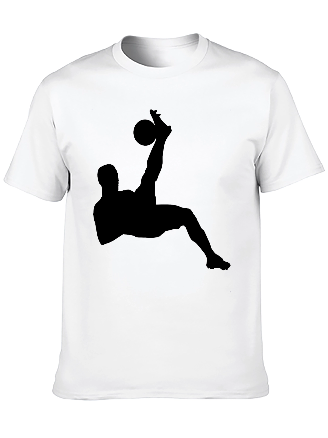 Black Soccer Silhouette Graphic Tee