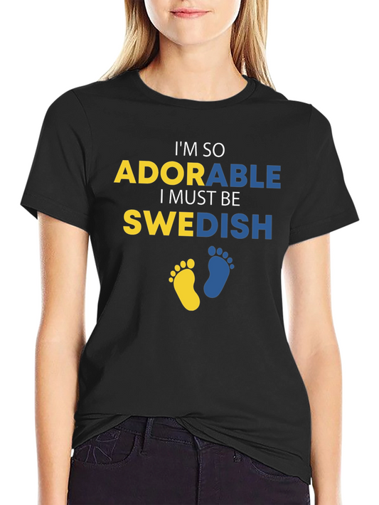 Adorable Swedish T-Shirt: Fun National Pride