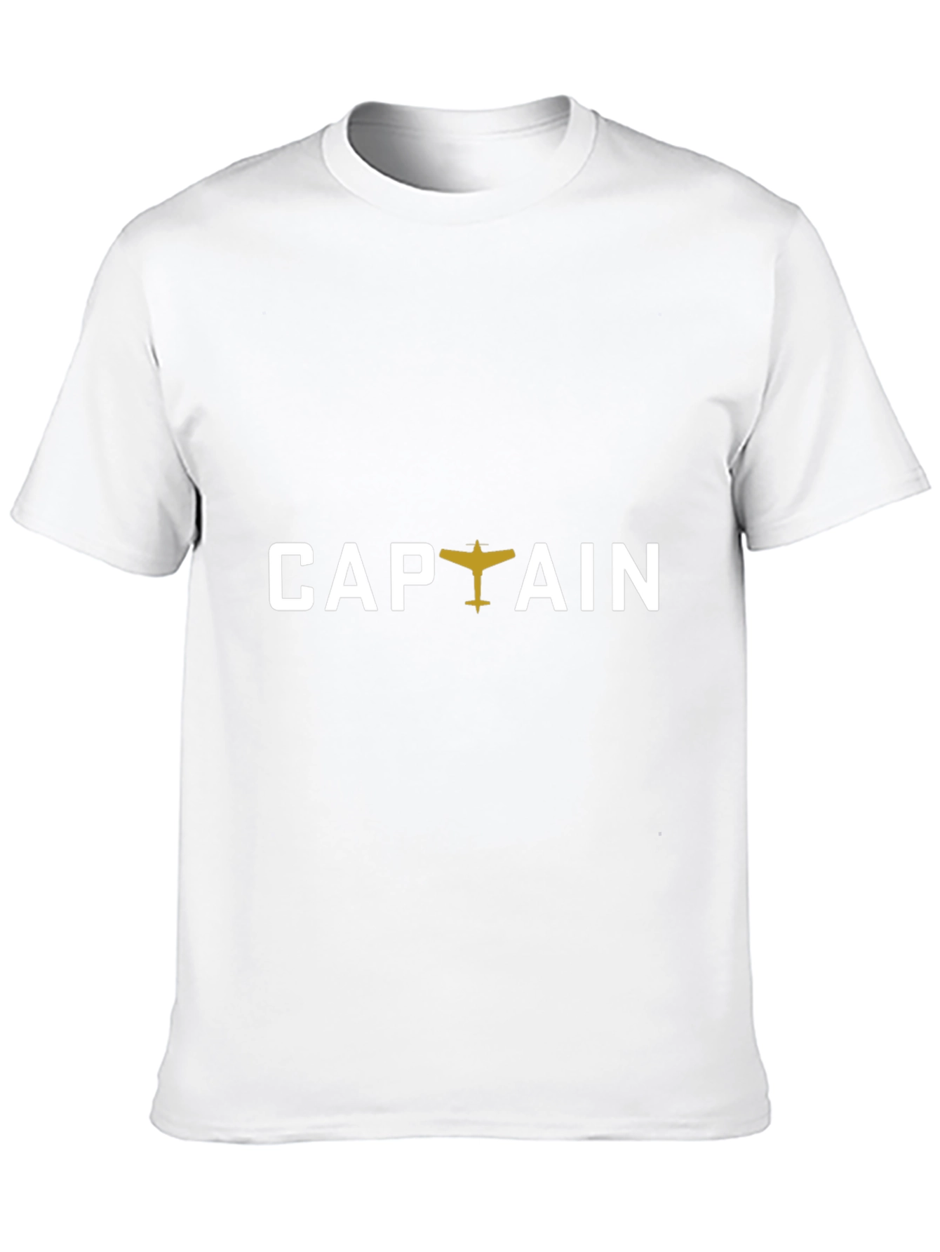 Captain Airplane Graphic T-Shirt - Black
