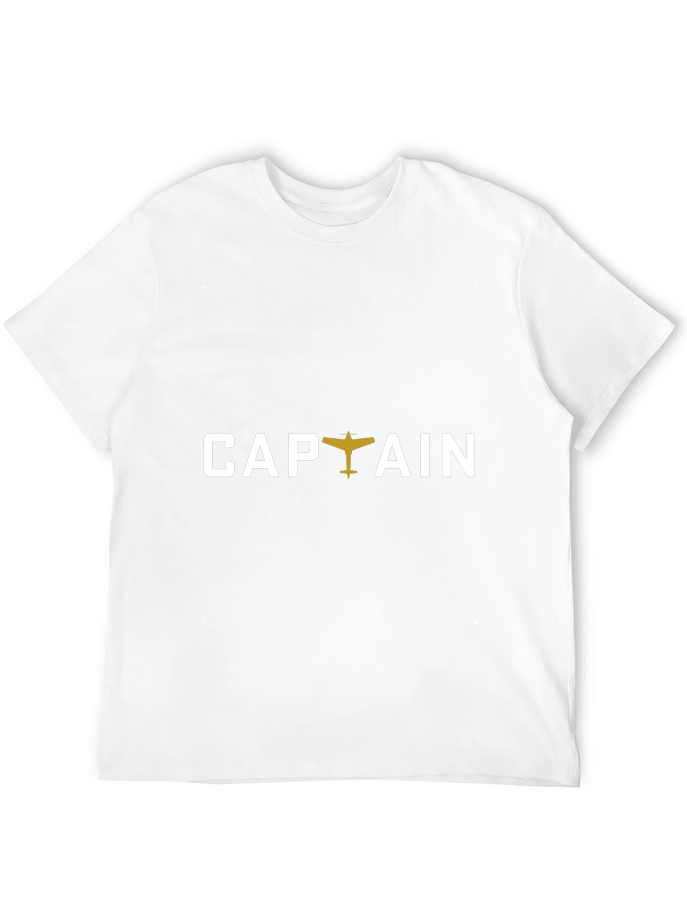Captain Airplane Graphic T-Shirt - Black