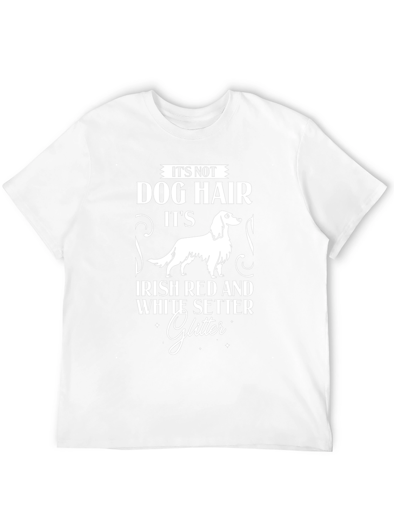 Irish Setter Dog Hair Glitter T-Shirt