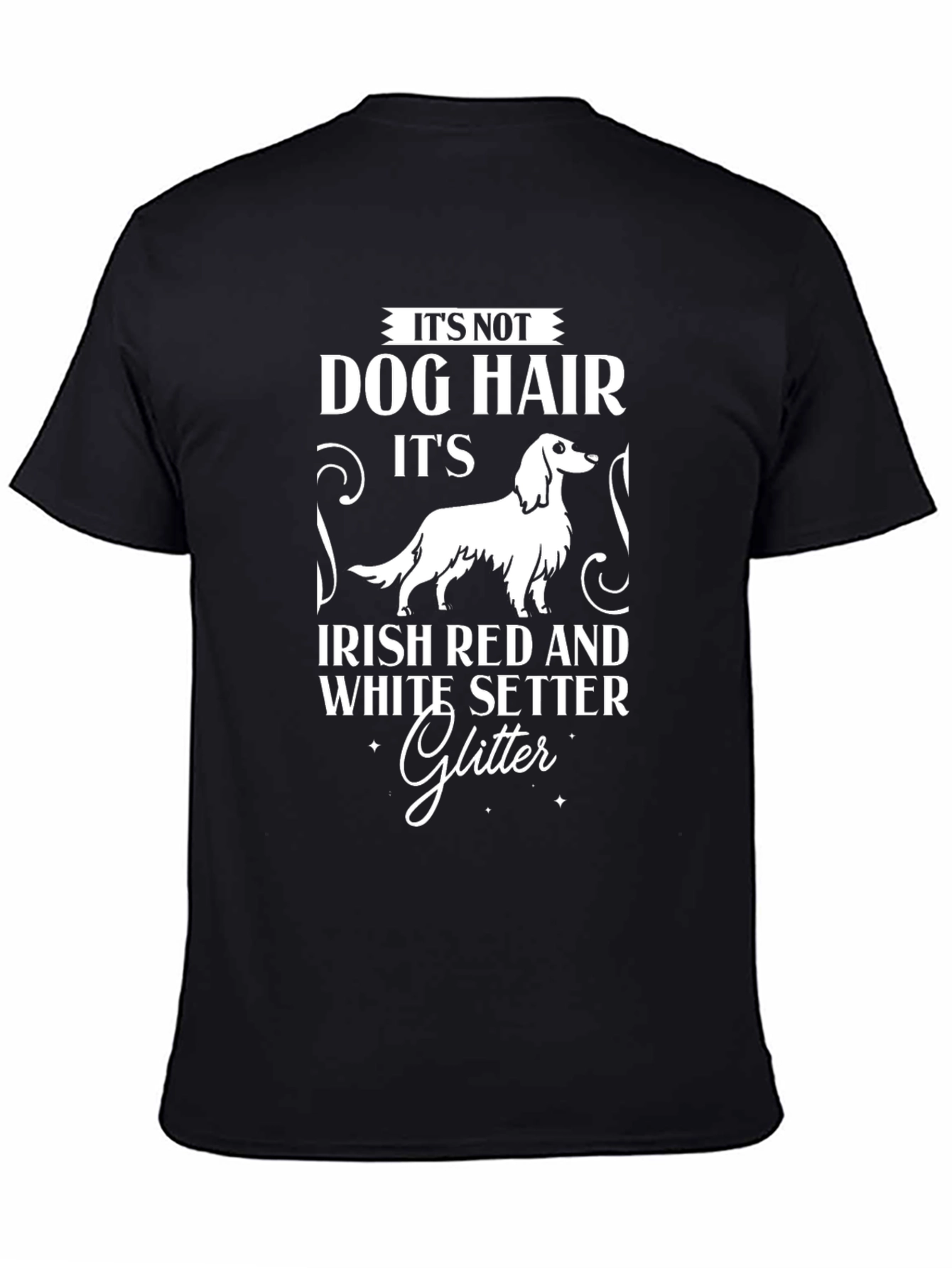 Irish Setter Dog Hair Glitter T-Shirt