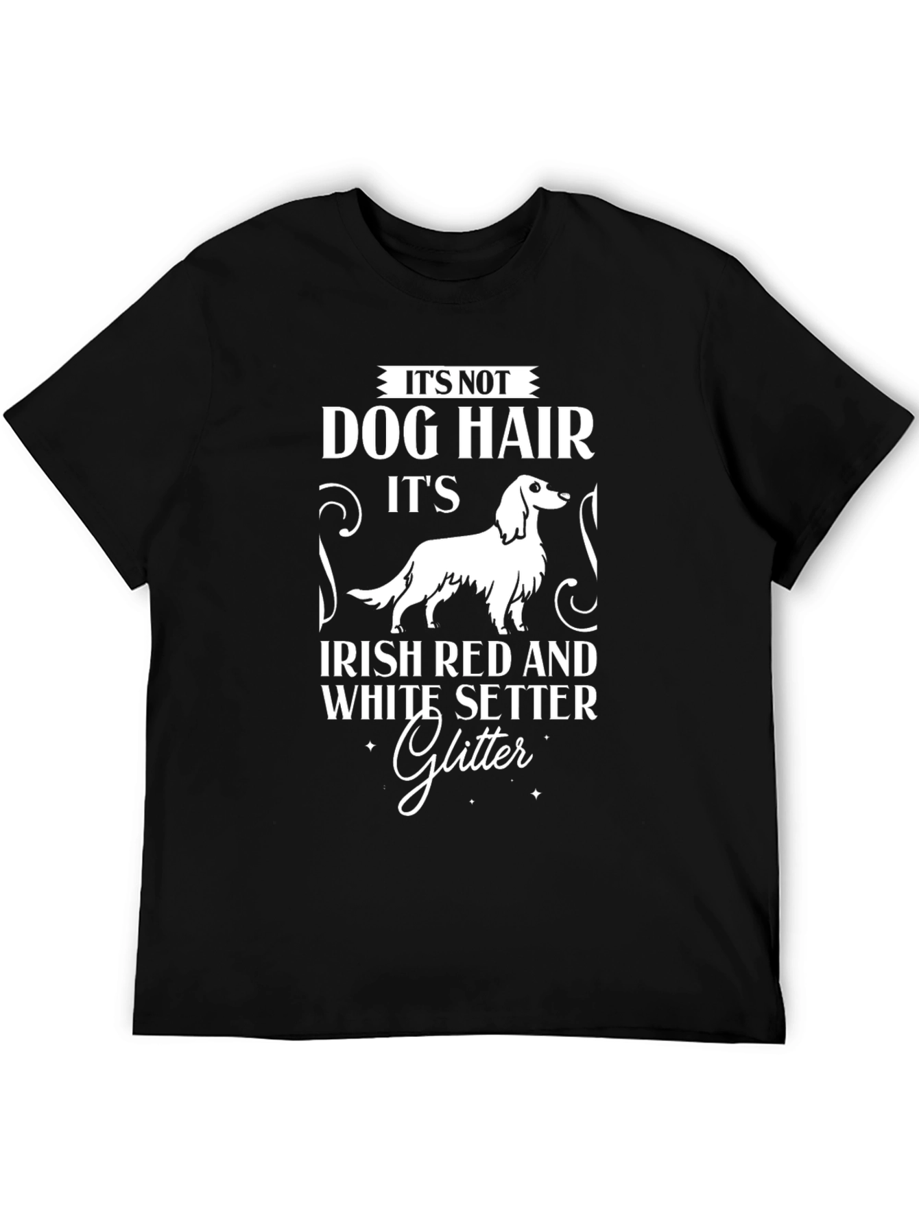 Irish Setter Dog Hair Glitter T-Shirt