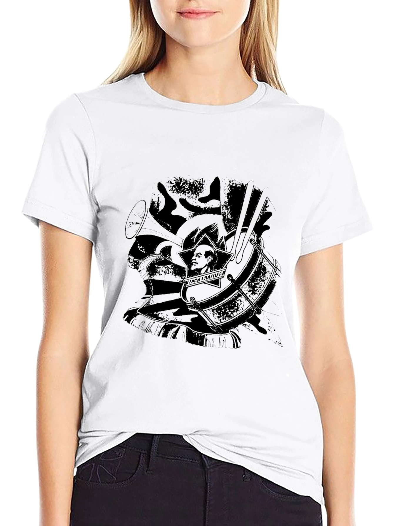 Lenin Drummer Graphic Tee