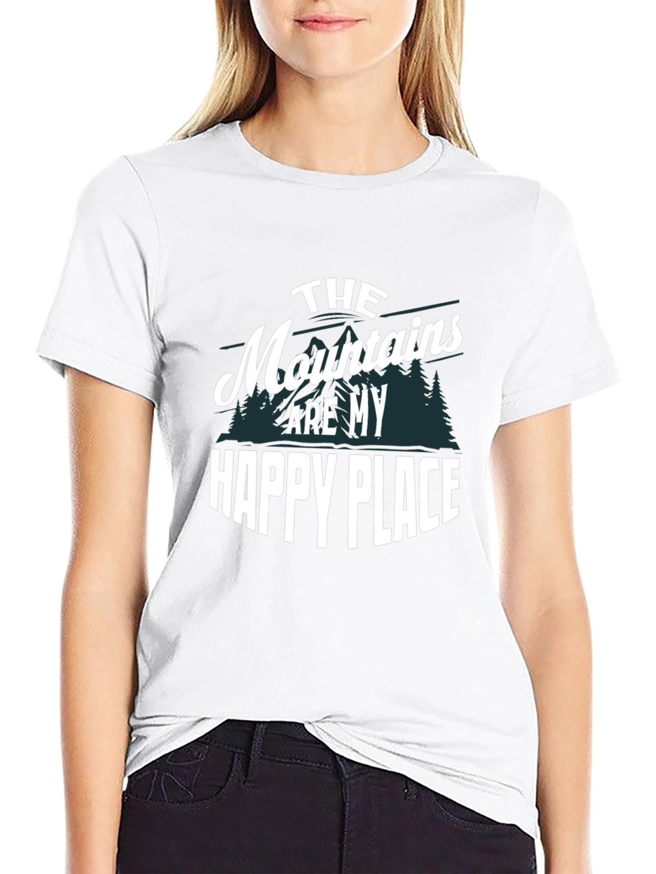 Mountains Are My Happy Place Graphic Tee