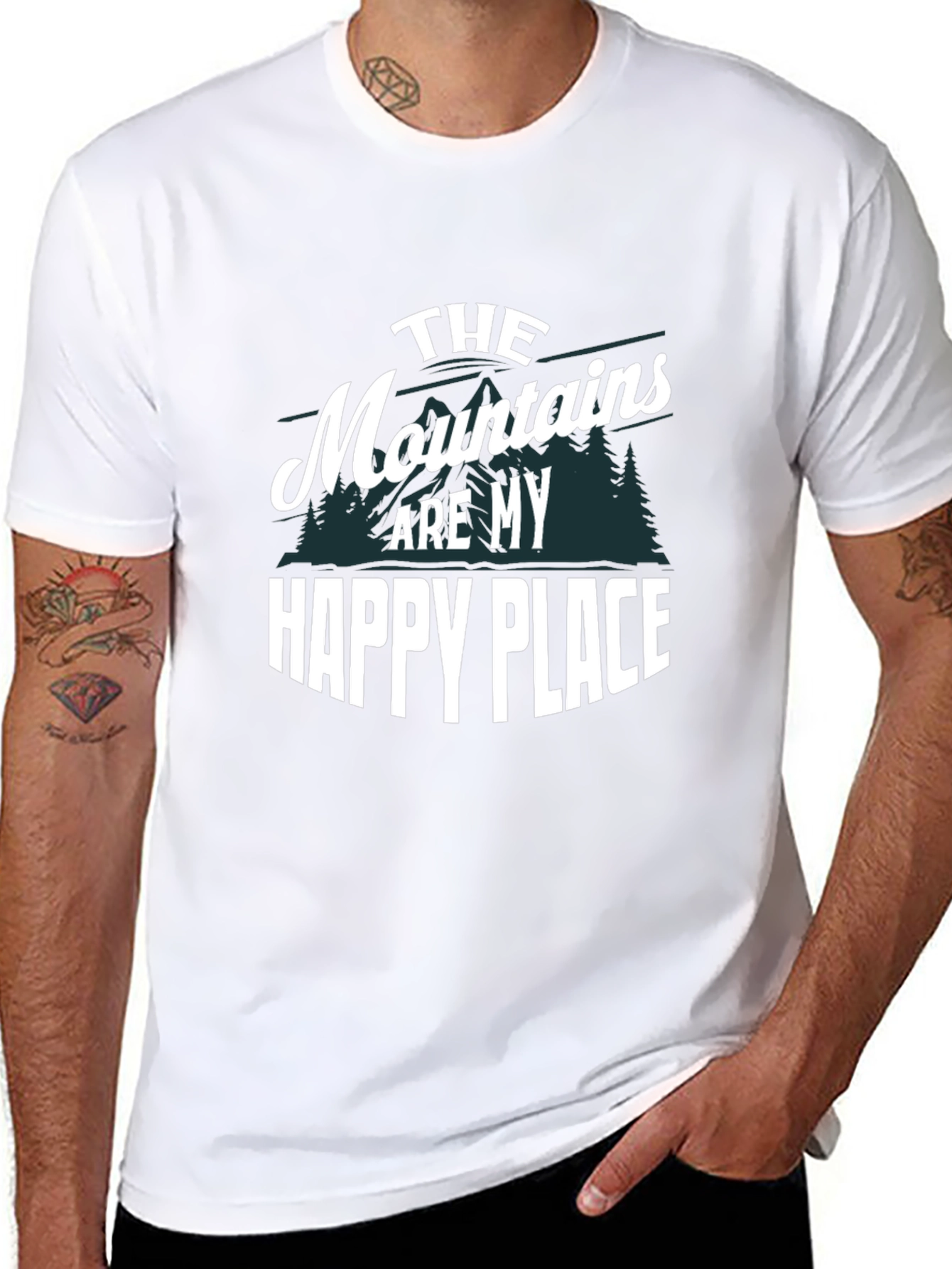 Mountains Are My Happy Place Graphic Tee
