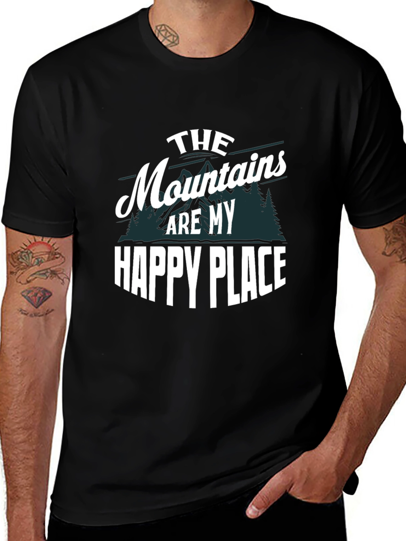 Mountains Are My Happy Place Graphic Tee