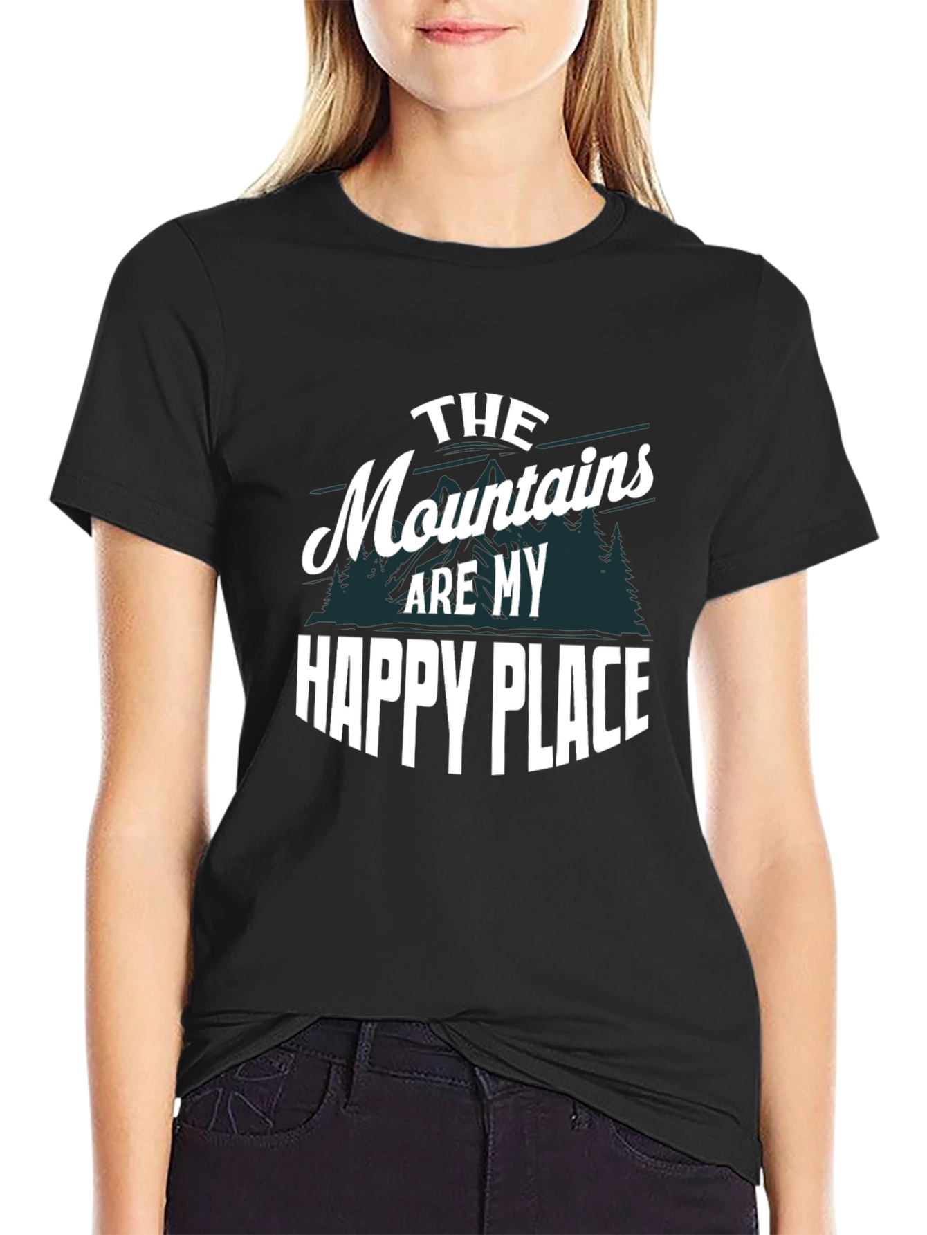 Mountains Are My Happy Place Graphic Tee