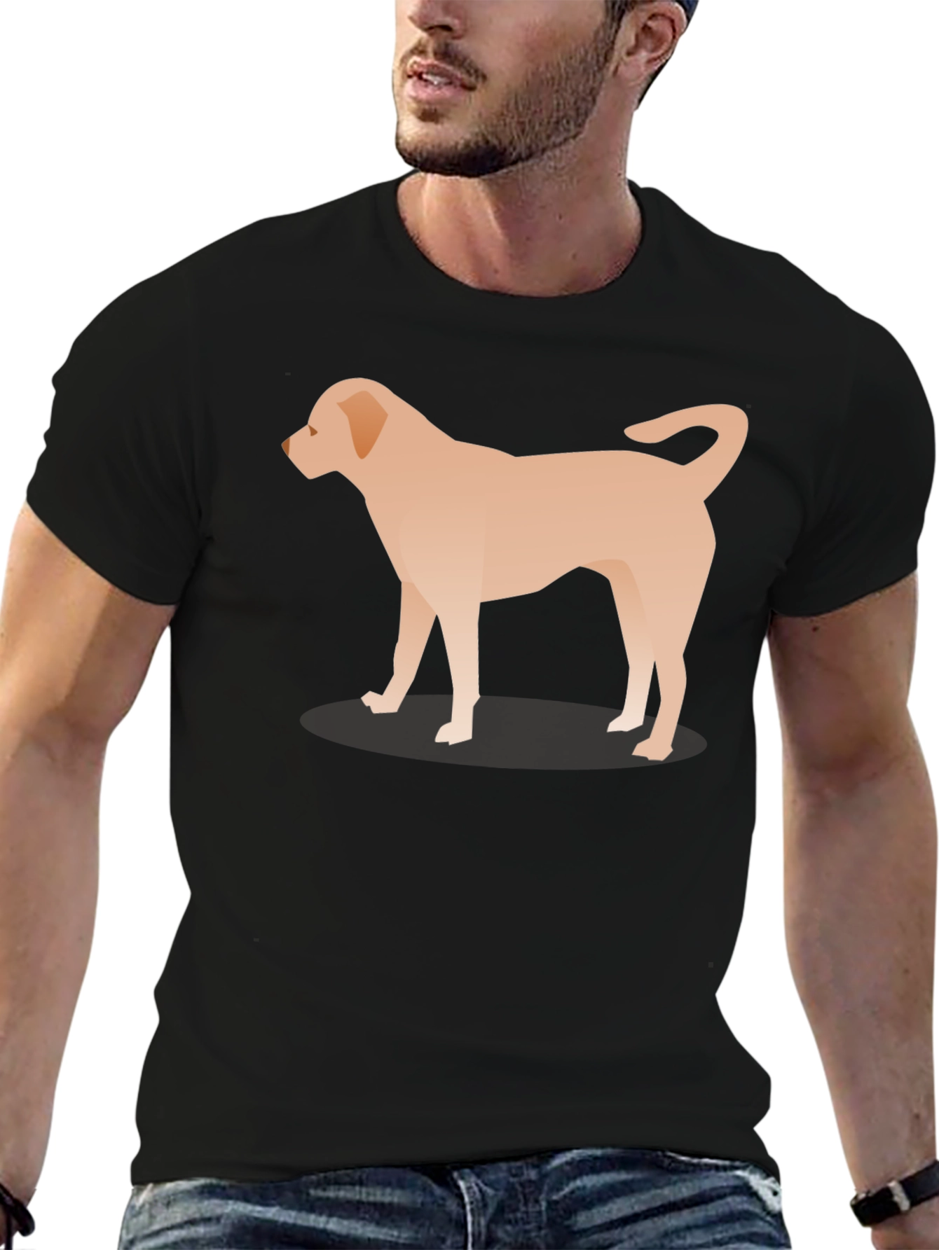 Dog Graphic Tee - Black Unisex T-Shirt