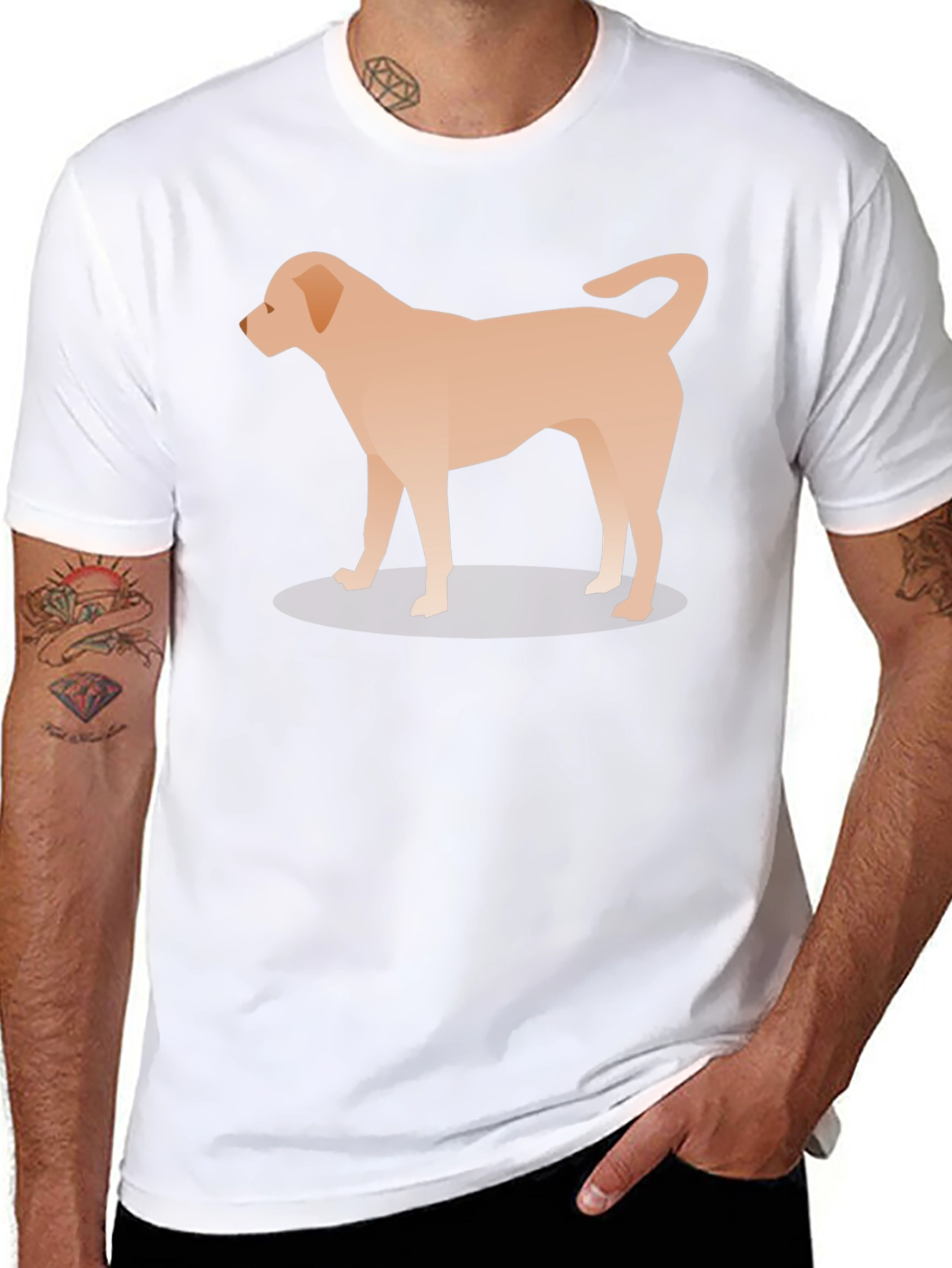 Dog Graphic Tee - Black Unisex T-Shirt