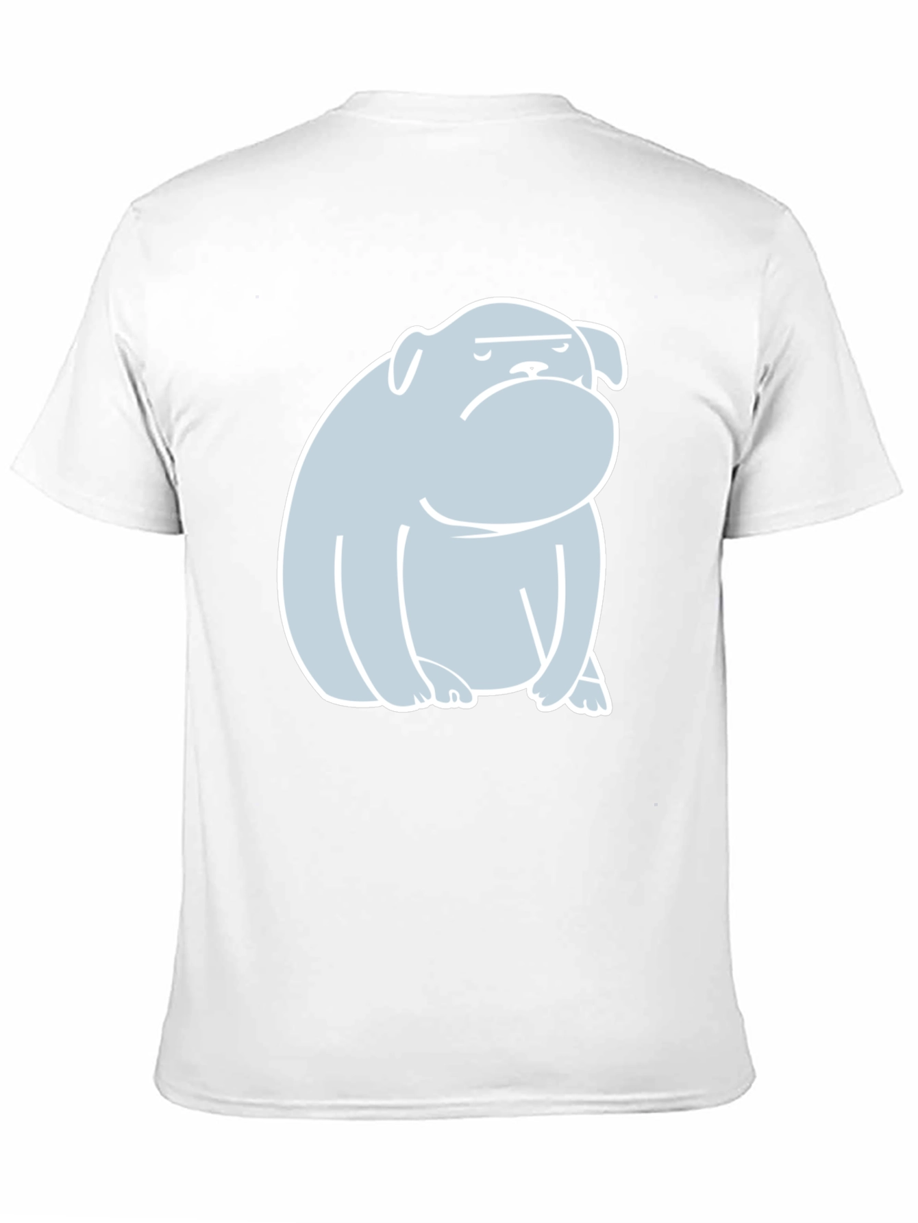 Bulldog Graphic Print T-Shirt - Black