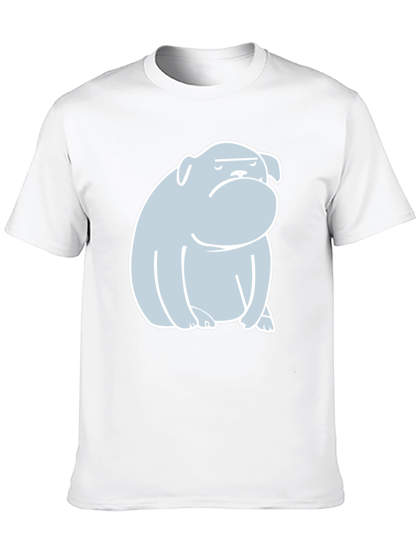 Bulldog Graphic Print T-Shirt - Black