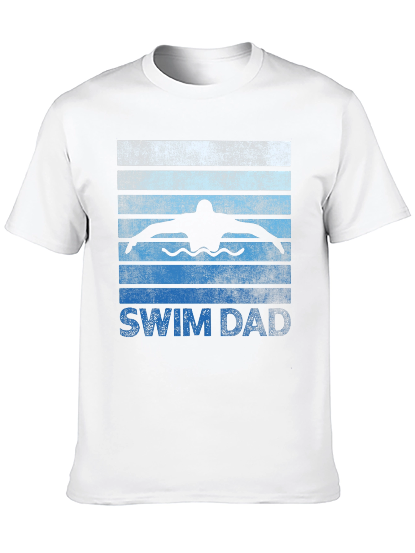 Swim Dad Graphic T-Shirt - Swimmer Father Tee