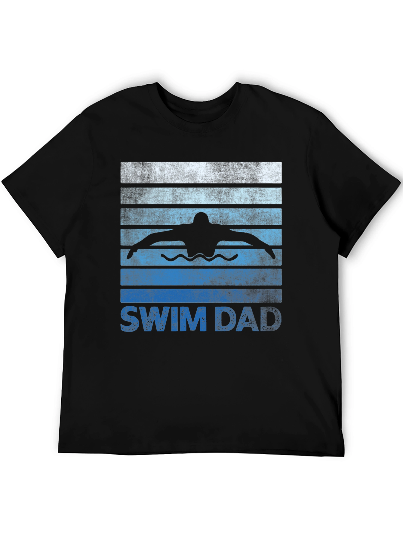 Swim Dad Graphic T-Shirt - Swimmer Father Tee