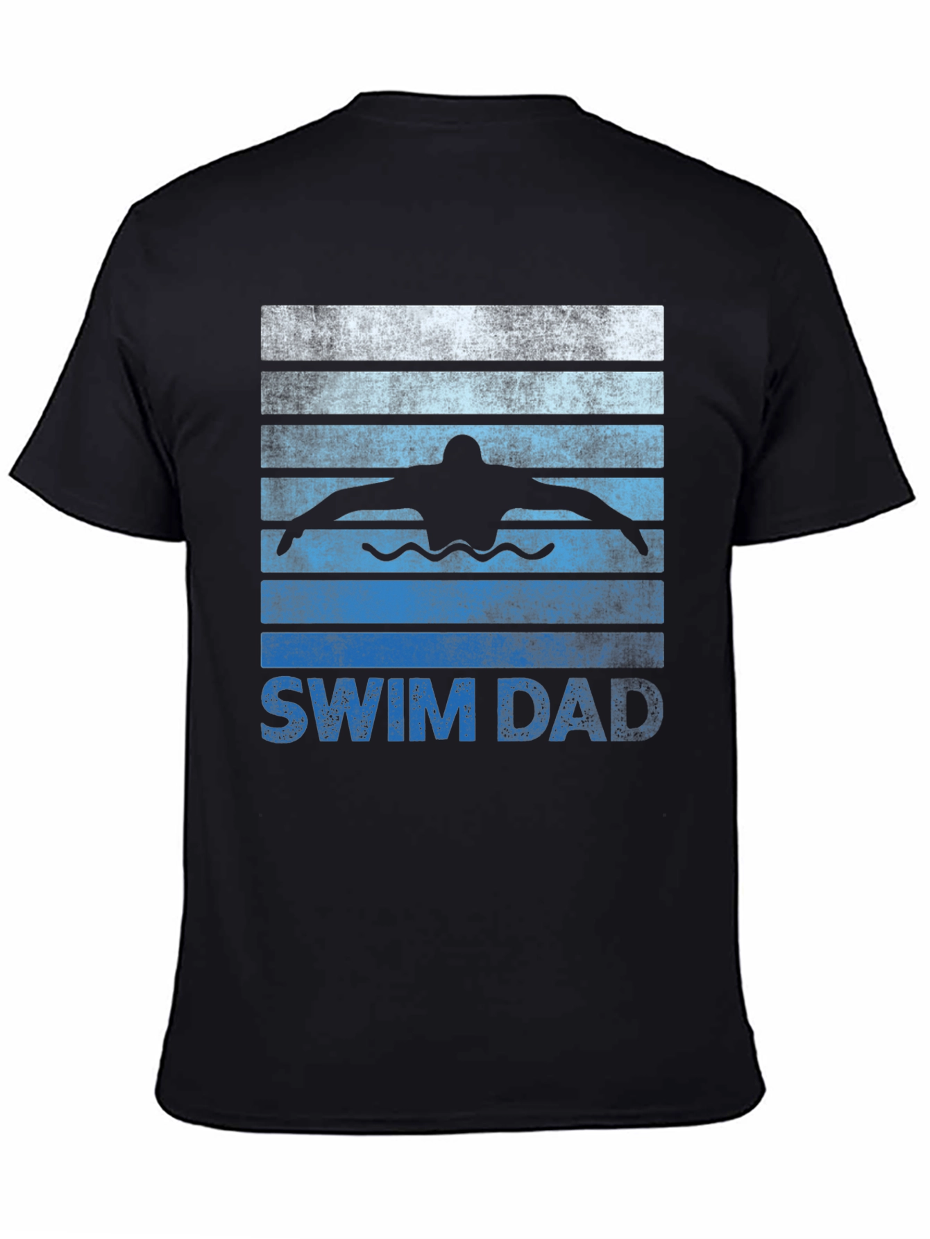 Swim Dad Graphic T-Shirt - Swimmer Father Tee