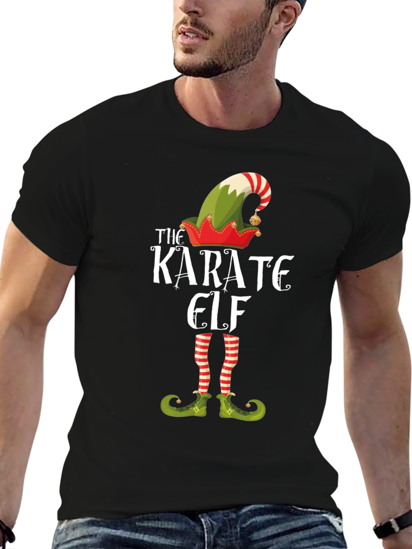 Karate Elf Graphic Tee - Holiday Fun