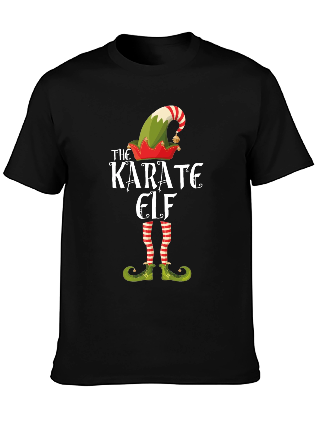 Karate Elf Graphic Tee - Holiday Fun